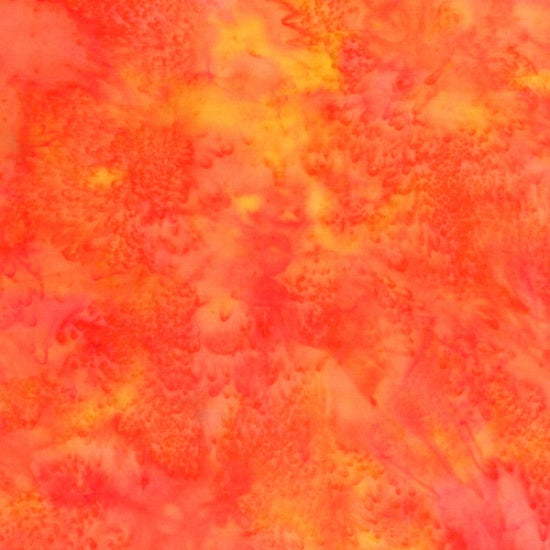 Hoffman Fabrics 1895 Fat Quarter Bundle-Tangerine Sunrise– Hand-Dyed Batik Quilting Fabric