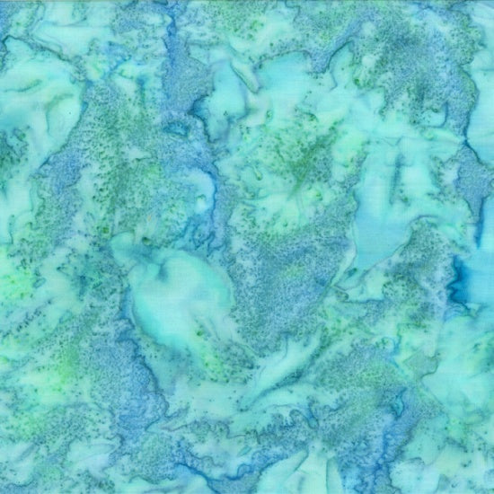Hoffman Fabrics 1895 Fat Quarter Bundle-Teal Treasures – Hand-Dyed Batik Quilting Fabric