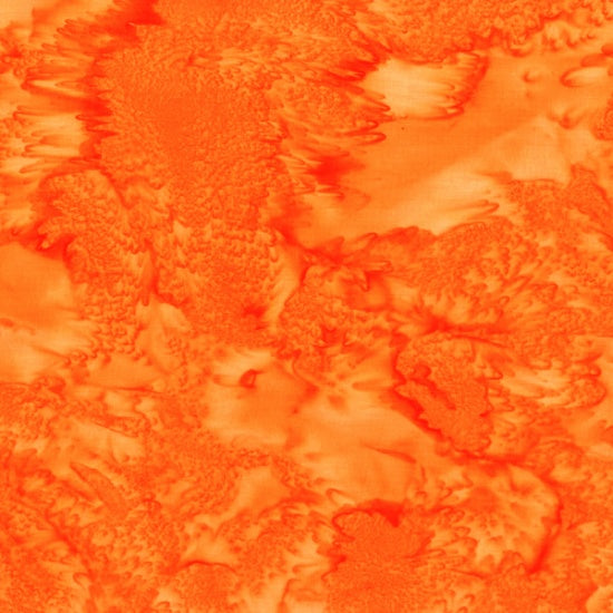 Hoffman Fabrics 1895 Fat Quarter Bundle-Tangerine Sunrise– Hand-Dyed Batik Quilting Fabric