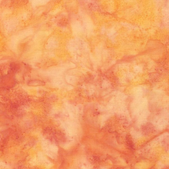 Hoffman Fabrics 1895 Fat Quarter Bundle-Tangerine Sunrise– Hand-Dyed Batik Quilting Fabric