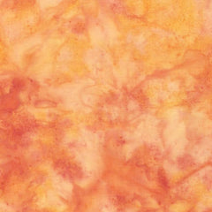 Hoffman Fabrics 1895 Fat Quarter Bundle-Tangerine Sunrise– Hand-Dyed Batik Quilting Fabric fabric precut