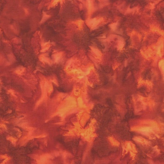 Hoffman Fabrics 1895 Fat Quarter Bundle-Tangerine Sunrise– Hand-Dyed Batik Quilting Fabric