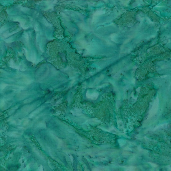 Hoffman Fabrics 1895 Fat Quarter Bundle-Teal Treasures – Hand-Dyed Batik Quilting Fabric