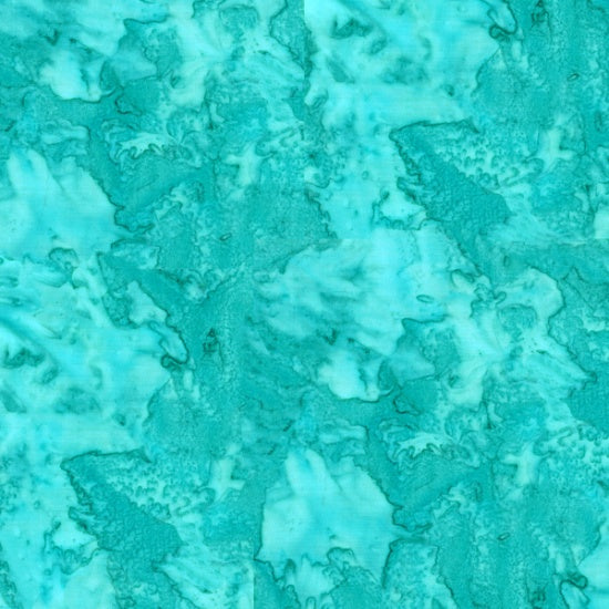 Hoffman Fabrics 1895 Fat Quarter Bundle-Teal Treasures – Hand-Dyed Batik Quilting Fabric