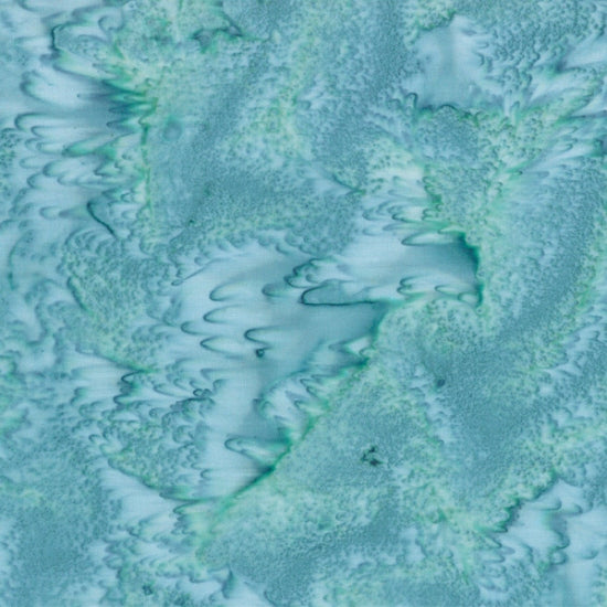 Hoffman Fabrics 1895 Fat Quarter Bundle-Teal Treasures – Hand-Dyed Batik Quilting Fabric
