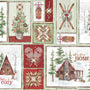 Snowflake Lodge, Patch-Multi Quilting Fabric