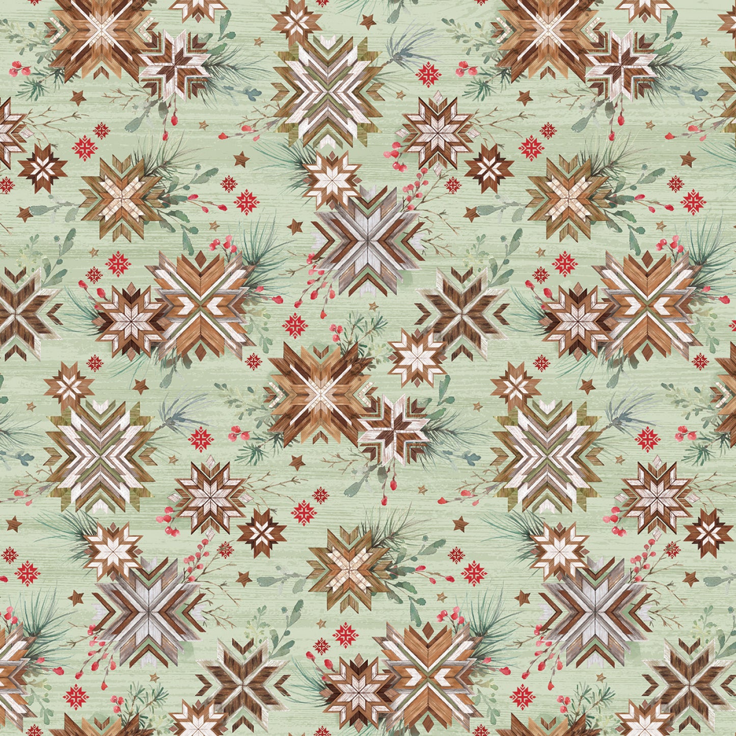 Snowflake Lodge by 3 Wishes Fabrics