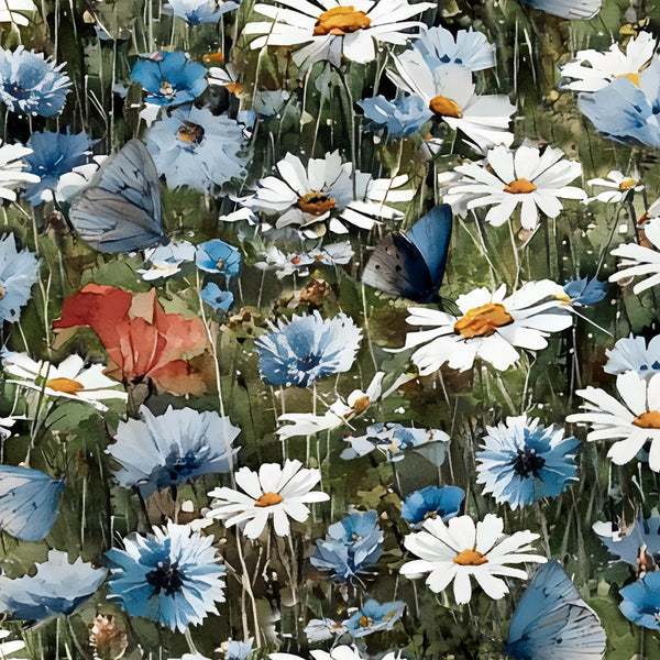 Green Meadow Whisper | 3 Wishes Fabric