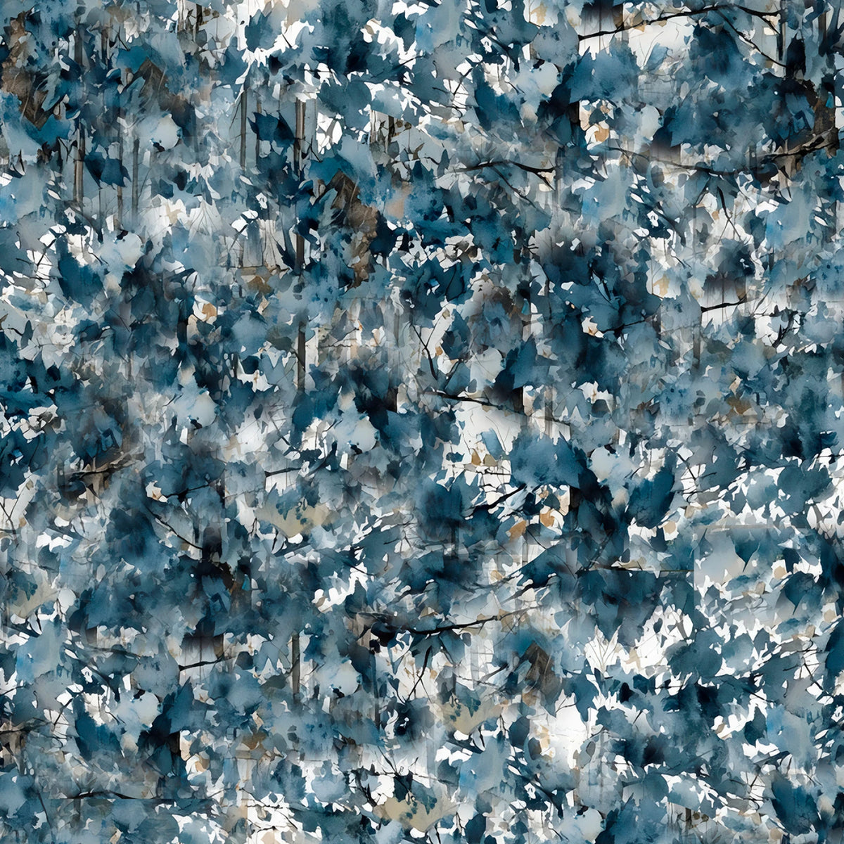 Blue Twilight Thicket | 3 Wishes Fabric