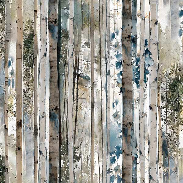Multicolor Rustic Birch | 3 Wishes Fabric