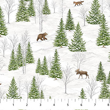 Winter Woodland "Trees" Fabric by the 1/4 Yard by Northcott