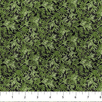 Winter Woodland "Cedar Toss (Green)" Fabric by the 1/4 Yard by Northcott