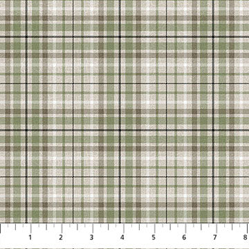 Winter Woodland "Plaid (Taupe)" Fabric by the 1/4 Yard by Northcott