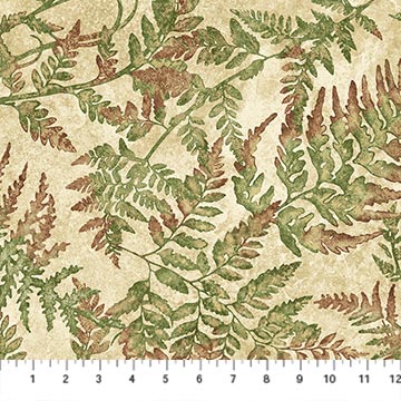 Ferns Beige Multi | Northcott Fabrics