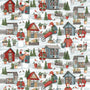 Gardening Snowmen, Gardening Snowmen Allover Light Blue