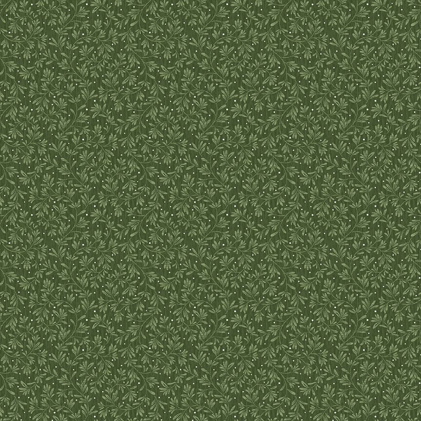 Gardening Snowmen Rosemary Green Quilting Fabric