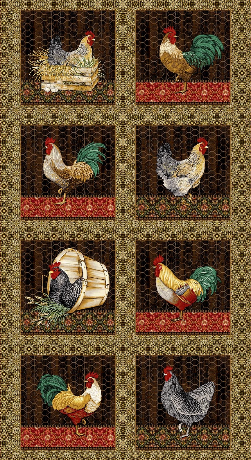 Chicken Shack by Henry Glass Fabrics