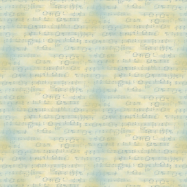 Awakenings "Pale Blue Song Texture" (8 inch) Fabric by the 1/4 yard