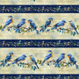 Awakenings "Blue Border Stripe" Fabric by the 1/4 yard