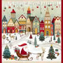 Nordic Holiday Village Santa Panel | Henry Glass Fabric