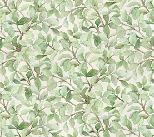 Leafy Branch Cream Quilting Fabric – Beautiful Birds by Elizabeth’s Studio