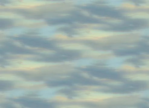 Cloudy Sky Multi Quilting Fabric – Landscape Medley by Elizabeth’s Studio