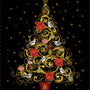 Christmas Joy * Black Tree Quilt Panel * by Studio E Fabrics