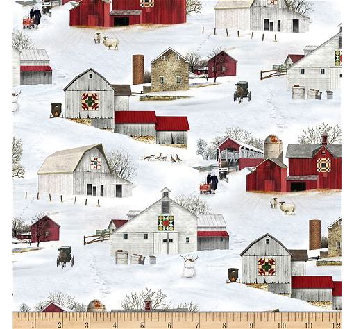 Headin’ Home Quilting Fabric Collection - Snow