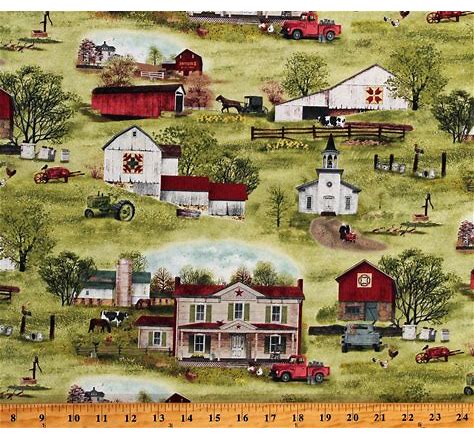 Headin’ Home Quilting Fabric Collection - Scenic Green