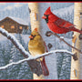 Perfect Pair Cardinal Panel 36x44 Quilting Fabric Panel