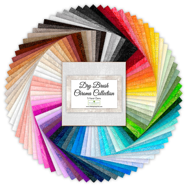 Dry Brush Chroma - 5" Charm Pack Quilting Fabric