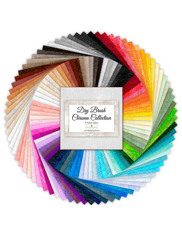 Dry Brush Chroma - 5" Charm Pack Quilting Fabric