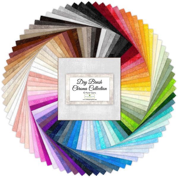 Dry Brush Chroma - 10" Layer Cake Quilting Fabric