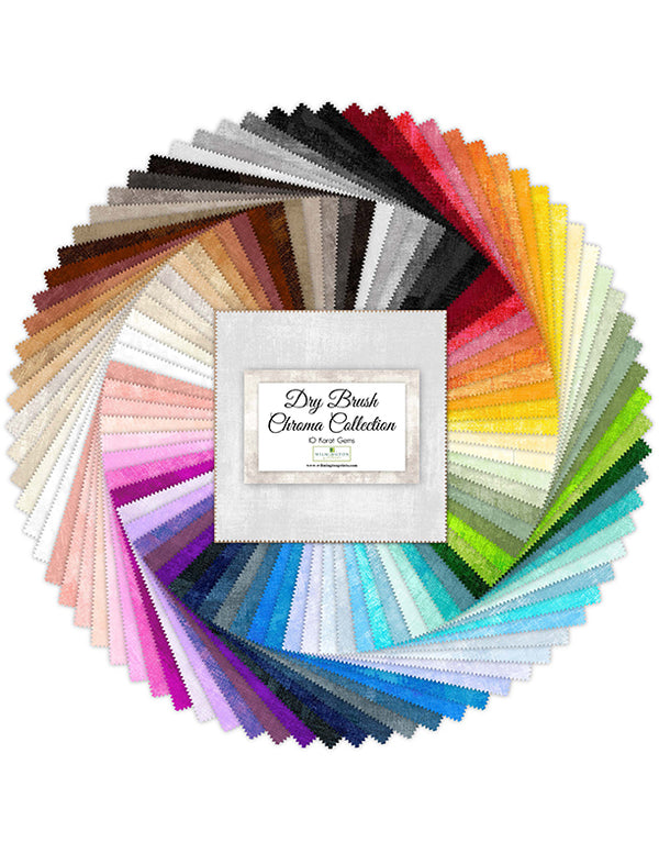 Dry Brush Chroma - 10" Layer Cake Quilting Fabric