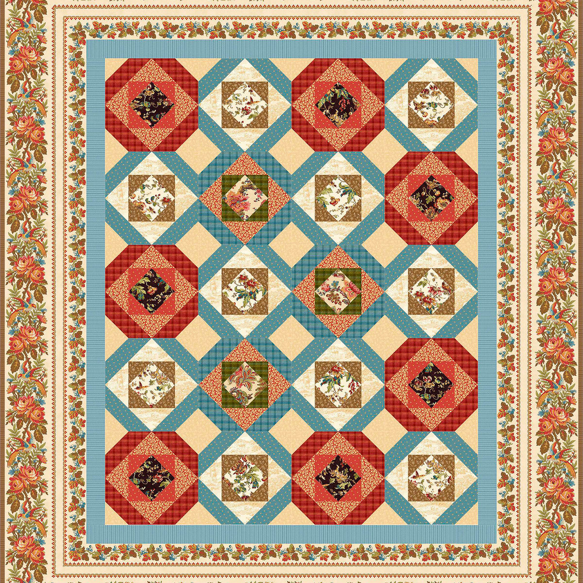 Countryside Throw Quilt Kit 61.5" x 71.5" | Limited Edition
