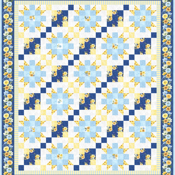 Gentle Meadow Throw Quilt Kit 62" x 72" | Wilmington Prints