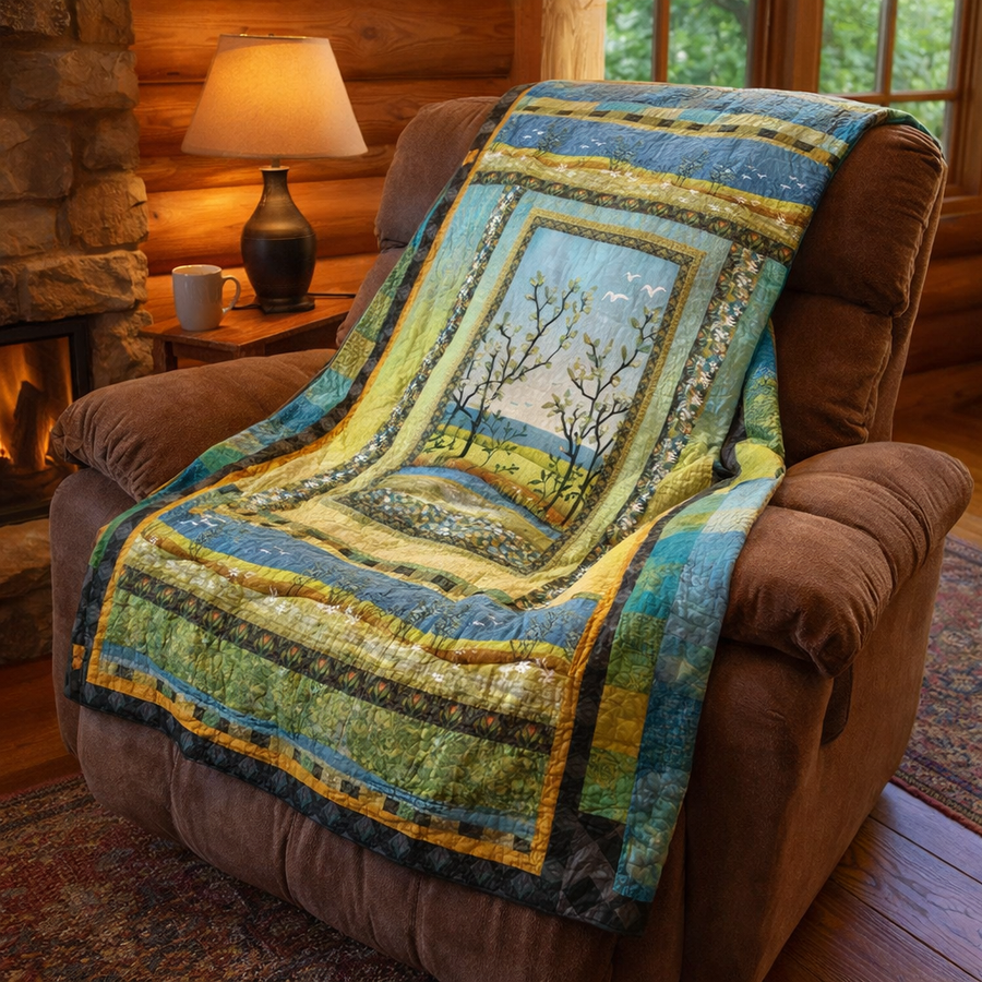 Spring in the Northwoods Throw Quilt Kit by P & B Textiles