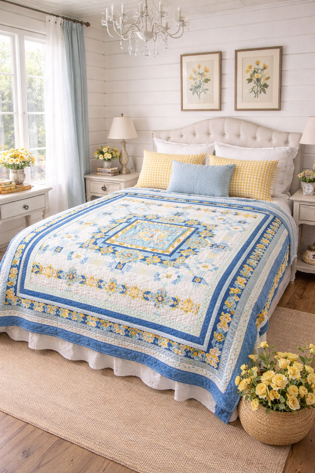 Gentle Meadow Block of the Month Quilt Kit | Wilmington Prints | 91" x 106" Quilt