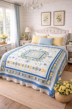 Gentle Meadow Block of the Month Quilt Kit | Wilmington Prints | 91" x 106" Quilt