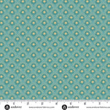 Luna, teal glow quilt fabric by Makower UK