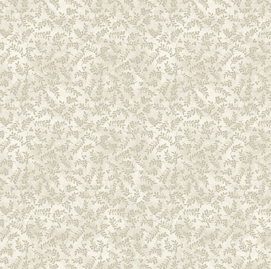 American Spirit Fabric Collection- Harvest Berry Leaves Linen Fabric by the 1/4 Yard by Benartex