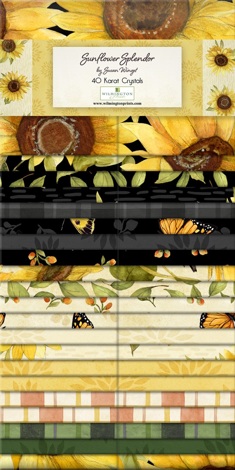 Sunflower Splendor - Jelly Roll/Strip-Pies Quilting Fabric Precuts