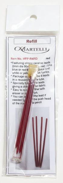 RED Quilt Marking Pencil Lead Refills | Martelli