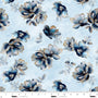Bloom Toss, Ice Fabric – Behind Blue Eyes Collection | Studio E Fabrics