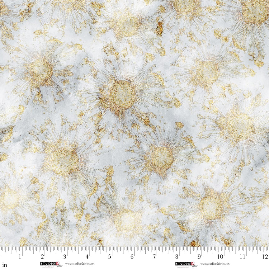 Pearl, Burst Fabric by the 1/4 Yard by Studio E