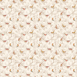 Blooming Memories Cream Birds Quilt Fabric