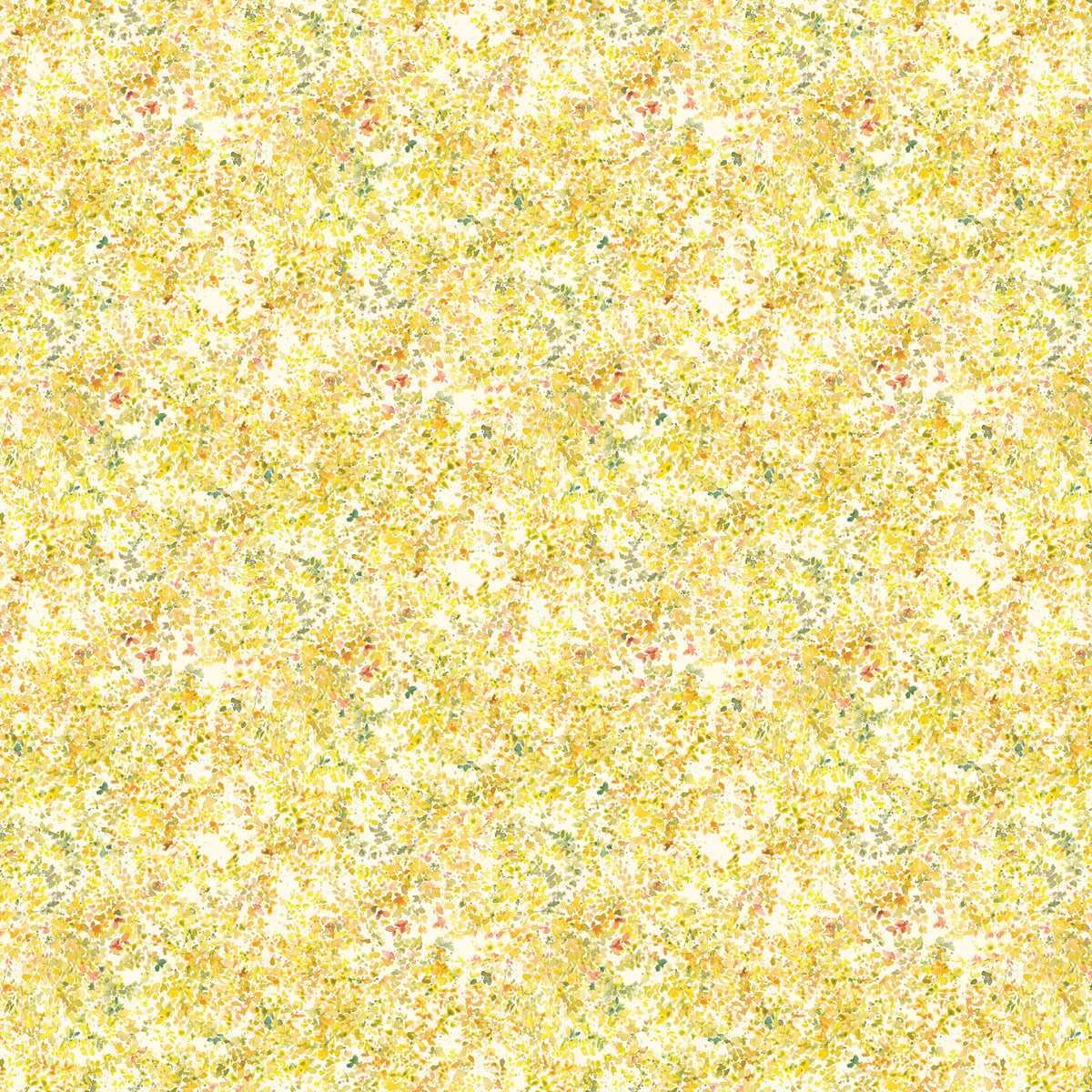 Blooming Memories, Yellow Petals Quilting Fabric