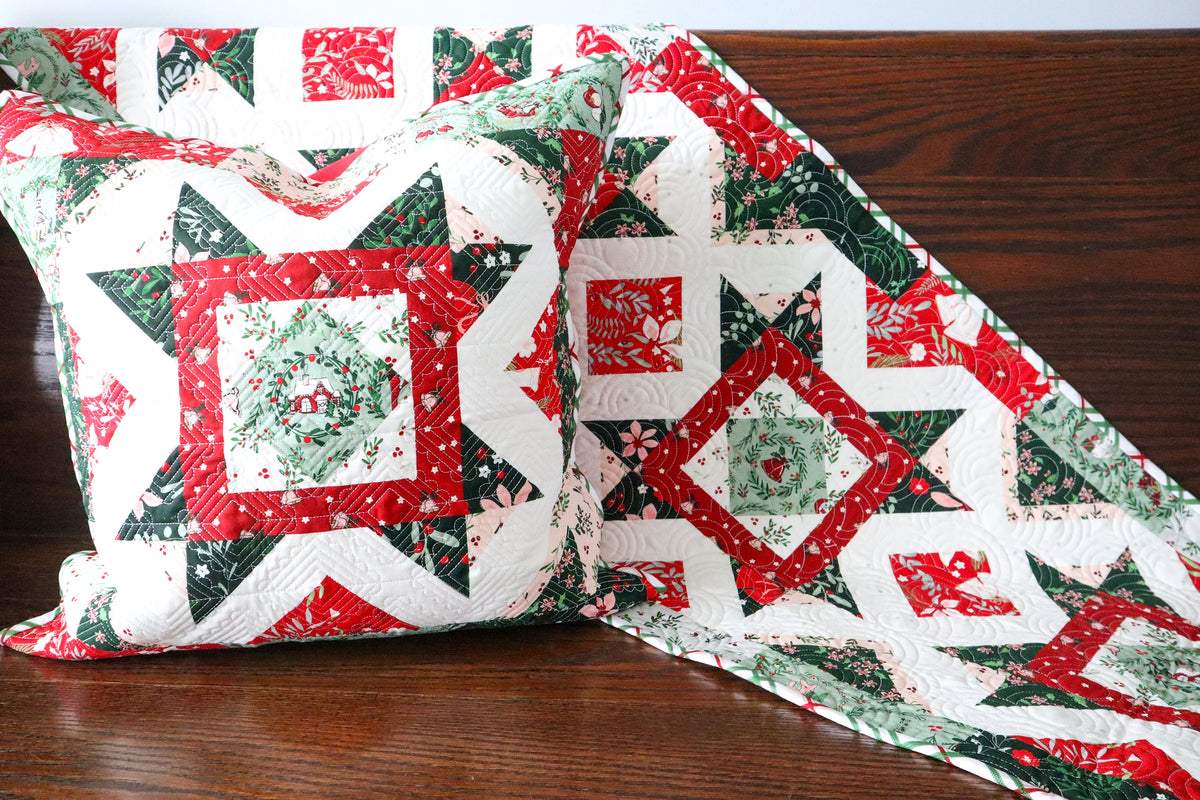A Little Christmas Table Runner & Pillow Pattern