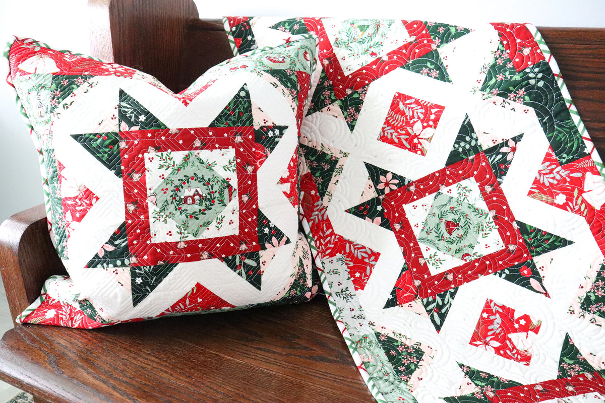 A Little Christmas Table Runner & Pillow Pattern