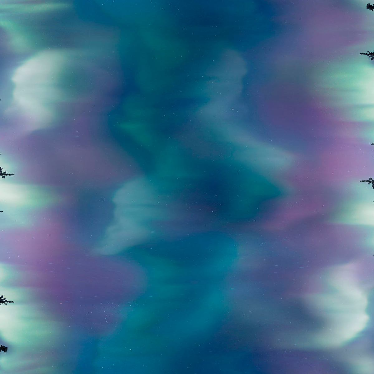 'Northern Lights Double Border' ~ Fabric | P&B Textiles